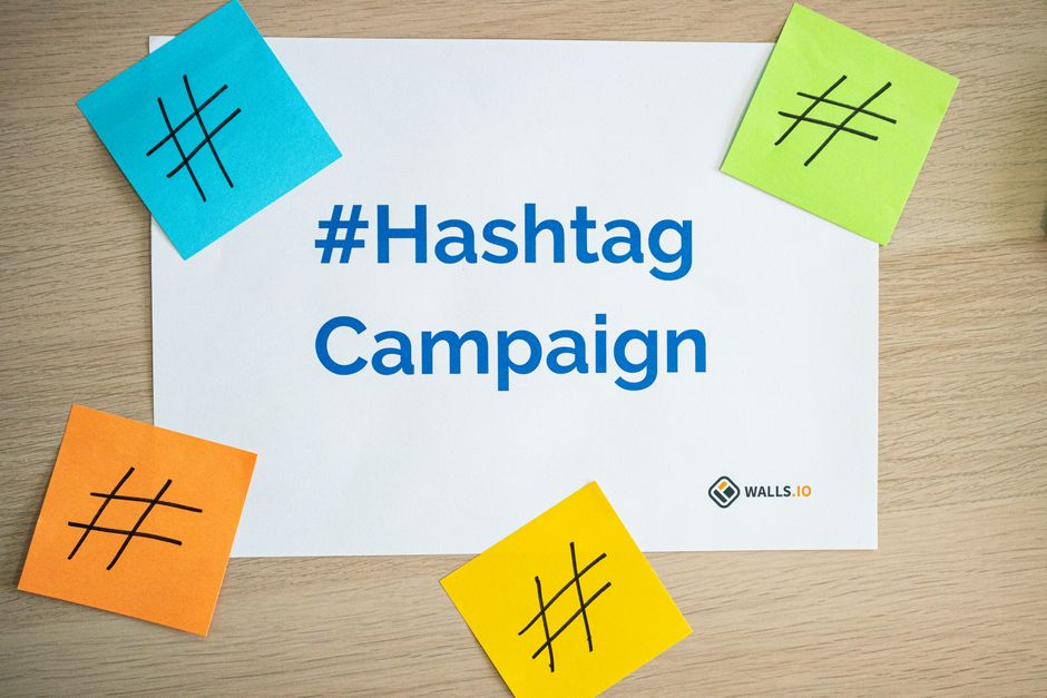 Imagem ilustrando a importância do uso de hashtags em campanhas de marketing digital para aumentar o alcance nas redes sociais.