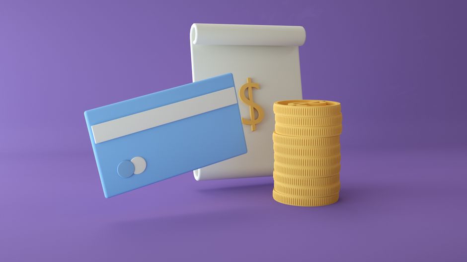 Imagem ilustrativa sobre gerenciamento financeiro e cartão de crédito, com elemento de moeda destacando a importância de controle financeiro.